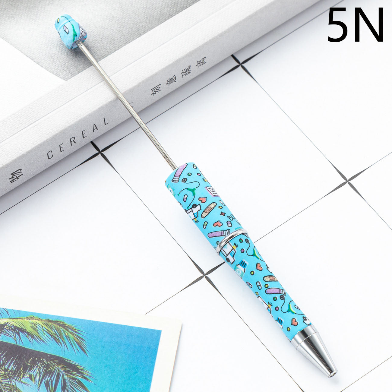 Printed Beadable Pens Nurse And Doctor Medical Beaded Pens For DIY