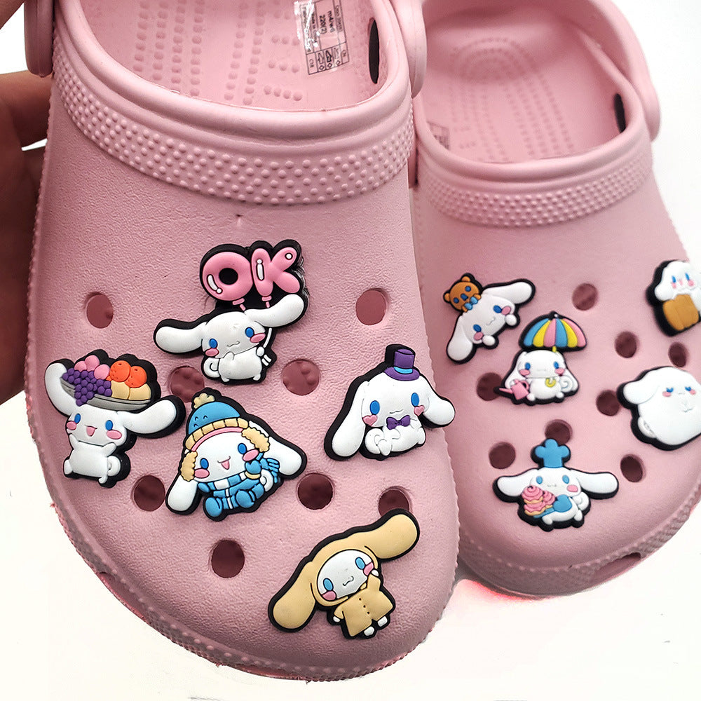 CF 11  Crocs Croc Charms Dog Cinnamoroll  Decoration Silicon Beads