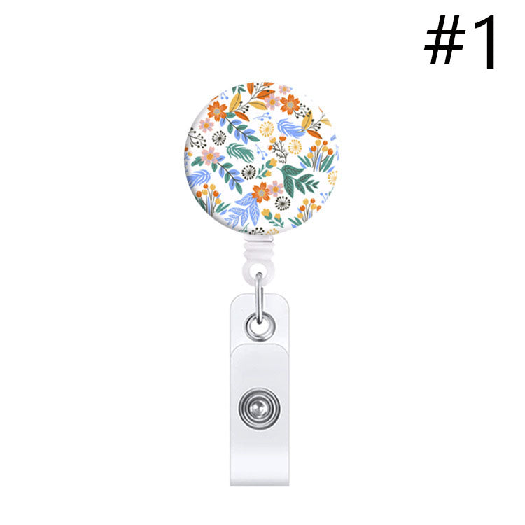 Badge Reel Badgereel   Flower  B 06