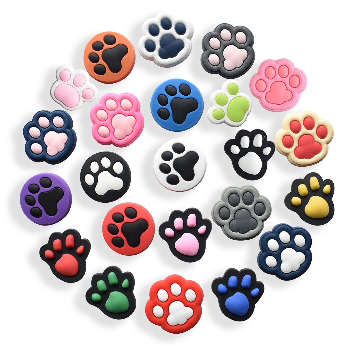 CF  149  Crocs Croc Paw  Cat Dog Animal Pets Paws  Cartoon  Decoration Silicon