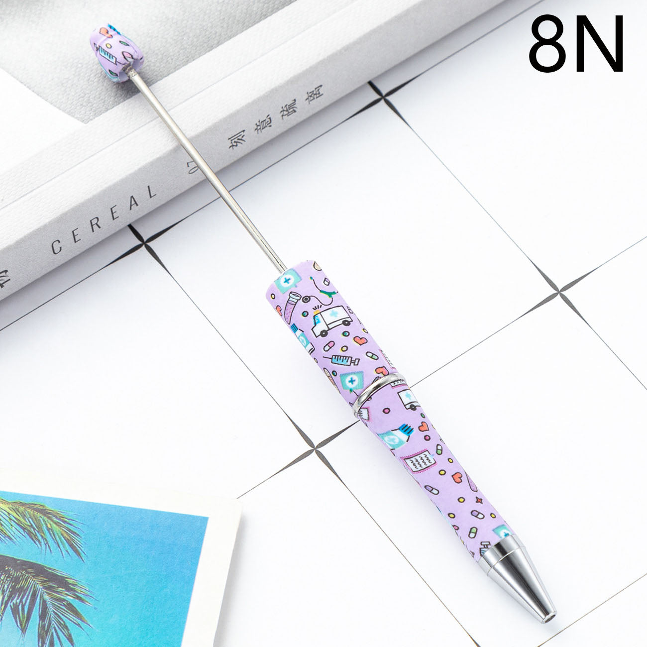 Printed Beadable Pens Nurse And Doctor Medical Beaded Pens For DIY