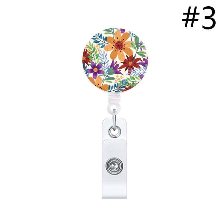 Badge Reel Badgereel   Flower  B 06